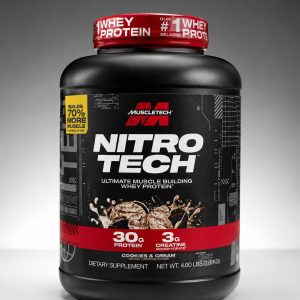 پروتئین وی نیتروتک طعم کوکی کرم وزن ۱۸۱۰ گرمNitro Tech
