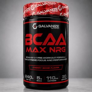بی‌سی‌ای‌ای مکس ان‌ار‌جی انرژی گالوانایز | ۲۴۰ گرم |Galvanize Nutrition BCAA Max NRGw