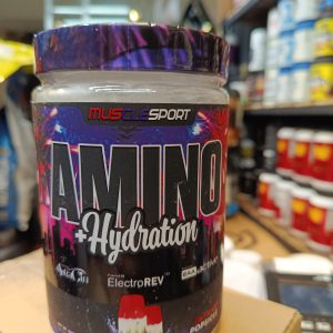 آمینو + هیدریشن ماسل اسپرت (MuscleSport Amino + Hydration) – طعم رینبو پاپسیکل، ۳۶۰ گرم