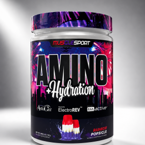 آمینو + هیدریشن ماسل اسپرت (MuscleSport Amino + Hydration) – طعم رینبو پاپسیکل، ۳۶۰ گرم