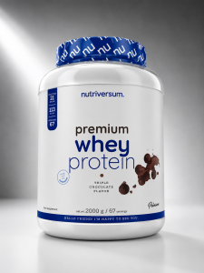 پروتئین وی پریمیوم ناتریورسام (Nutriversum Premium Whey Protein) – طعم تریپل شکلات، ۲ کیلوگرم
