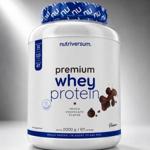پروتئین وی پریمیوم ناتریورسام (Nutriversum Premium Whey Protein) – طعم تریپل شکلات، ۲ کیلوگرم
