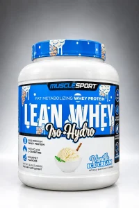 پروتئین لین وی ماسل اسپرت - طعم بستنی وانیلی –MuscleSport Lean Whey Iso-Hydro – Vanilla Ice Cream –  (2.26  کیلوگرم)