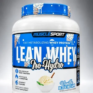 پروتئین لین وی ماسل اسپرت - طعم بستنی وانیلی –MuscleSport Lean Whey Iso-Hydro – Vanilla Ice Cream –  (2.26  کیلوگرم)