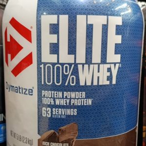 پروتئین وی ۱۰۰٪ الیت دایماتایز (Dymatize Elite 100% Whey Protein) – طعم شکلات(۲.۳ کیلوگرم)