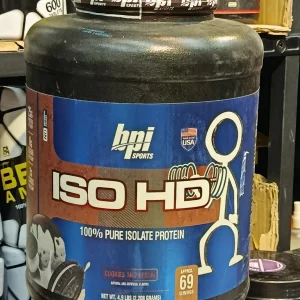 پروتئین ایزوله بی پی آی BPI Sports ISO HD طعم کوکی و کرم (Cookies and Cream) –(۲۲۰۸ گرم)