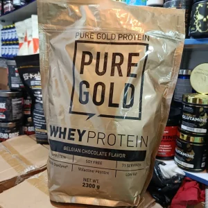 پروتئین وی پیور گلد با طعم شکلات – ۲۳۰۰ گرم | Pure Gold Protein Whey Protein Belgian Chocolate Flavor 2300g