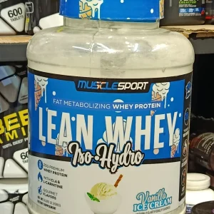 پروتئین لین وی ماسل اسپرت - طعم بستنی وانیلی –MuscleSport Lean Whey Iso-Hydro – Vanilla Ice Cream –  (2.26  کیلوگرم)