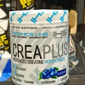 کراتین میکرونایزد کِرا پلاس آی اِچ اِس - ۳۰۰ گرمی - طعم بلوبری | Iron Horse Series (IHS) Crea Plus Micronized Creatine Monohydrate