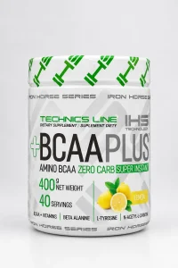 بی‌سی‌ای‌ای پلاس آی اِچ اِس با طعم لیمو، ۴۰۰ گرم  | Iron Horse Series (IHS) BCAA Plus  